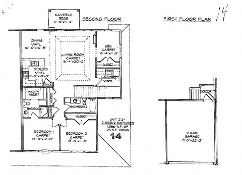 2 BED / 2 BATH / CORNER - UPPER
